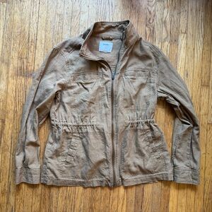 Old Navy Men's Brown Military Jacket